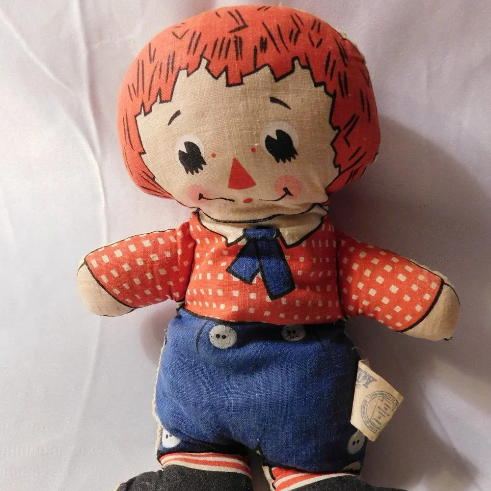 Raggedy Andy Bean Bag Doll Knickerbocker Vintage 1960's